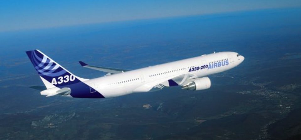 Airbus 330 charter aircraft